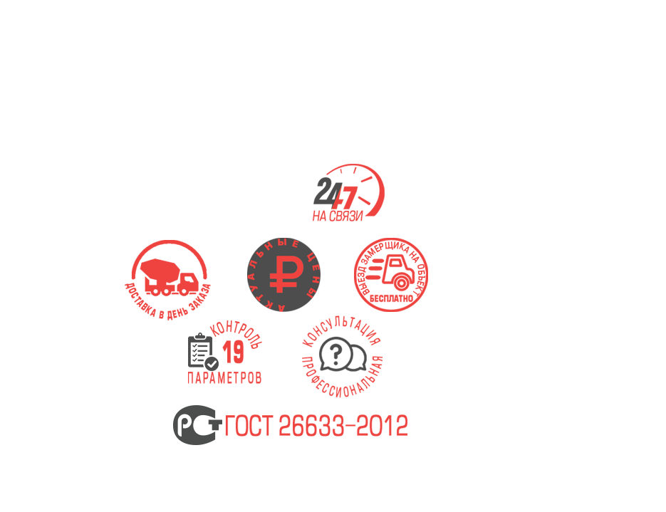 Купить бетон марки М250 в Одинцово