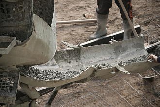 подача бетона с лотка смесителя АБС подача бетона с лотка смесителя АБС